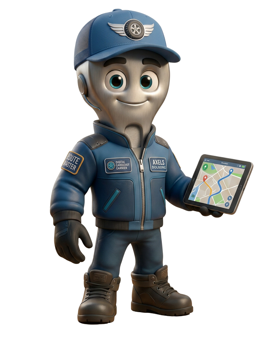 Axel, personaje logístico de Construcciones Cartagena coordinando rutas y entregas en Cartagena
